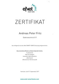 eNet SMART HOME-Schulung, Andreas Fritz