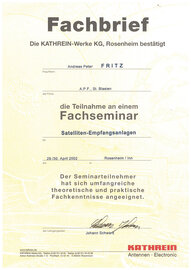 Fachseminar Satelliten-Empfangsanlagen, Andreas Fritz