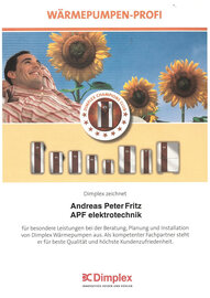 Dimplex Wärmepumpen-Profi, Andreas Fritz