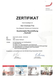 Fachseminar Komfortable Raumlüftung "Technik", Andreas Fritz