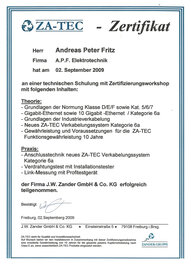 Zertifizierungsworkshop, Andreas Fritz