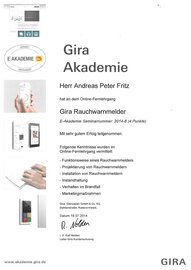 Online-Fernlehrgang Gira Rauchwarnmelder, Andreas Fritz
